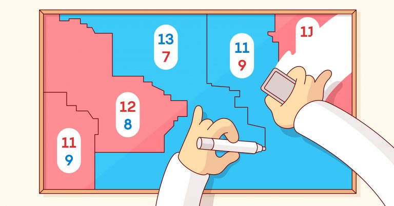 The Math Behind Gerrymandering and Wasted Votes