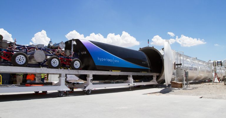 Deep in the Desert, Richard Branson Is Bringing the Hyperloop to Life