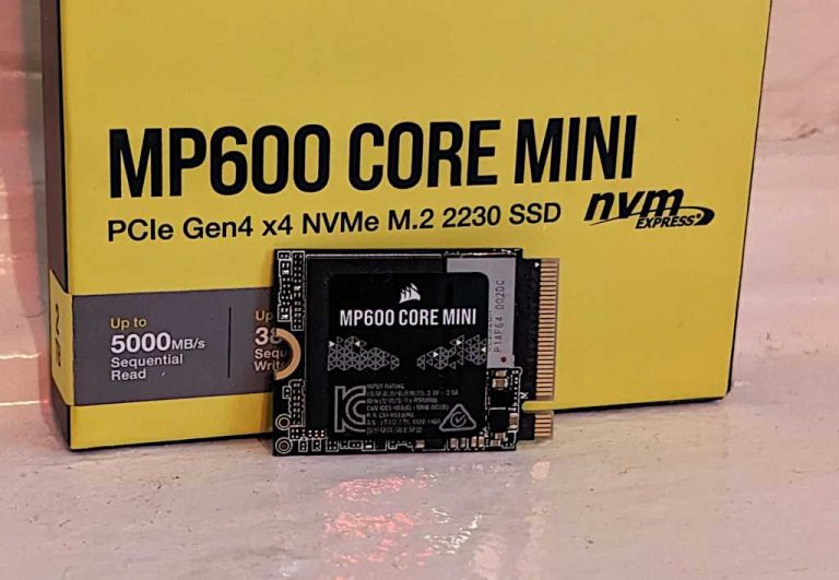 Corsair MP600 Core Mini SSD review: Good performance for a Steam Deck